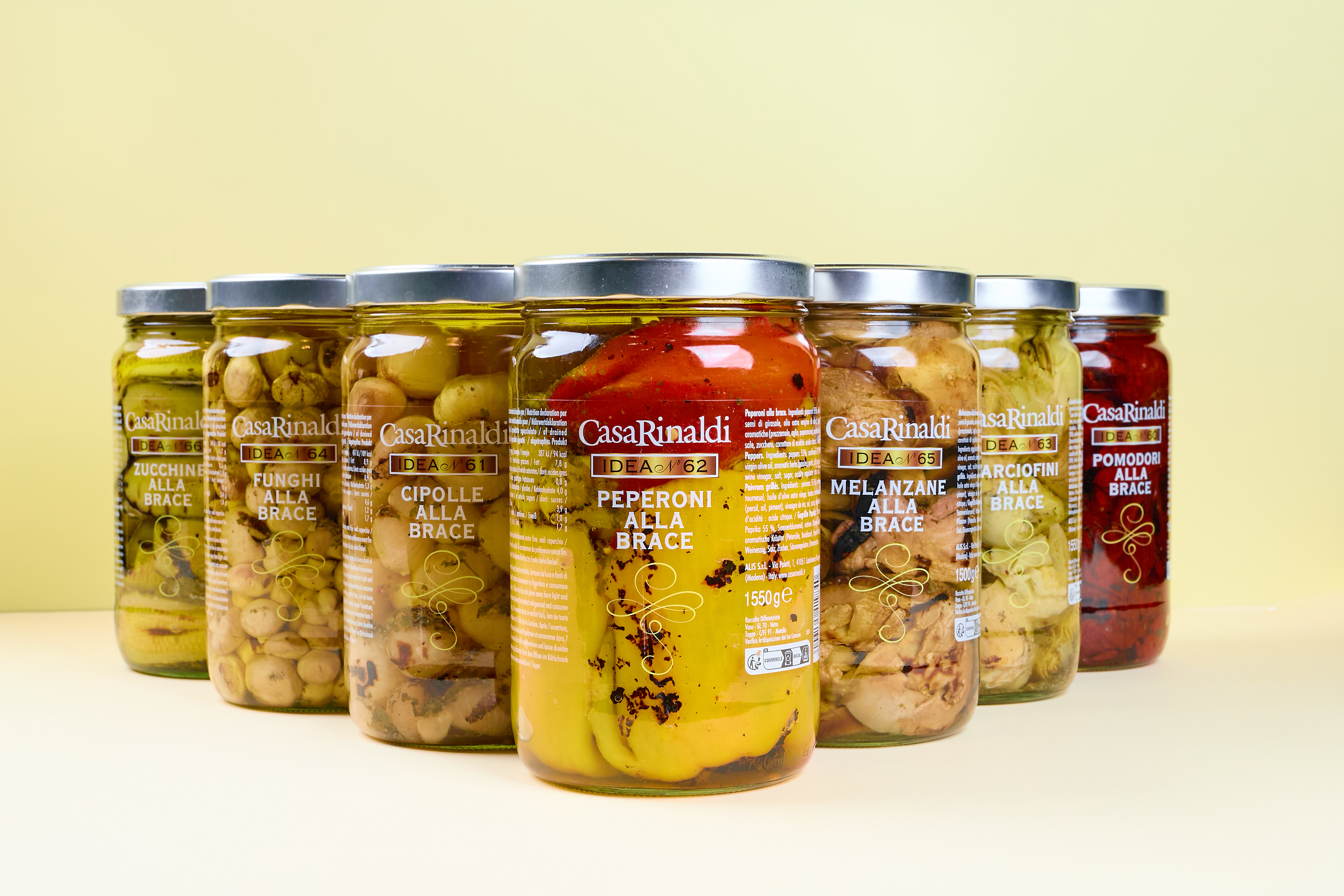 verdure italiane sott’olio per foodservice e distribuzione all’ingrosso.