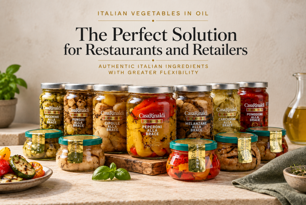 Italian vegetables in oil suppliers – assortment for restaurants and retailers